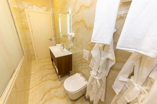 Koupelna v ubytování Hotel Colombo