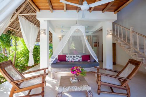 Χώρος καθιστικού στο Swordfish Villas
