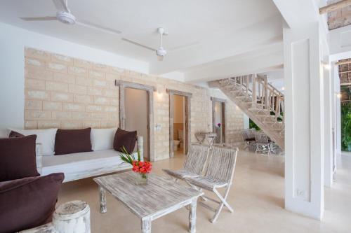Χώρος καθιστικού στο Swordfish Villas