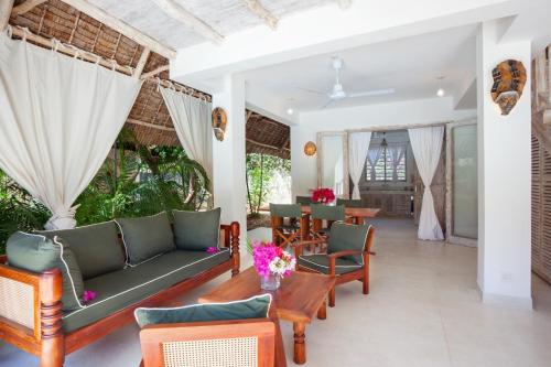 Χώρος καθιστικού στο Swordfish Villas