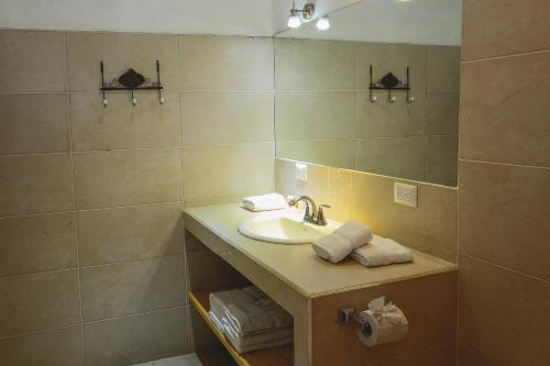 Koupelna v ubytování Hotel Luisiana