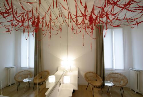 Χώρος καθιστικού στο Le Windsor, Jungle Art Hotel