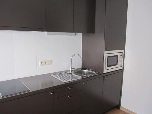 Η κουζίνα ή μικρή κουζίνα στο Bonobo Apartments