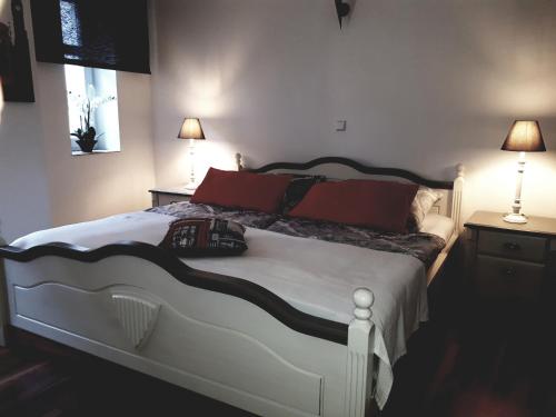 Postel nebo postele na pokoji v ubytování Alte Seiferei