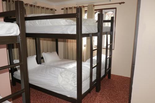 Una cama o camas en una habitación de Birds Nest Hostel