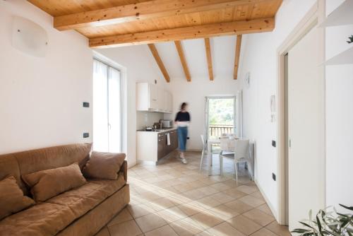 Kuchyň nebo kuchyňský kout v ubytování Residence La Vigna