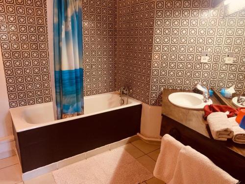 Kúpeľňa v ubytovaní Le Castel Blanc