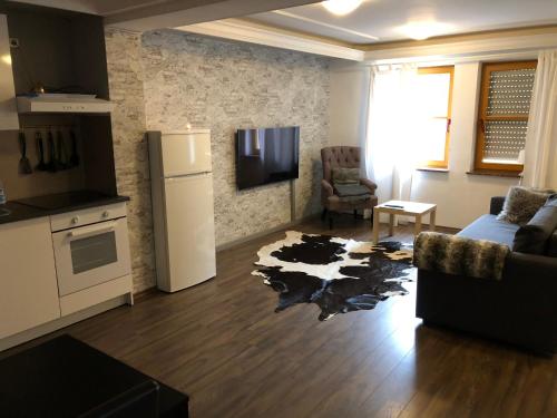 Kuchyň nebo kuchyňský kout v ubytování Apartment Roxheim