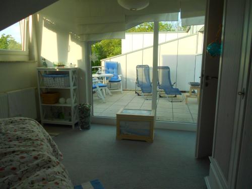 Zona de estar de Ferienwohnung Meeresrauschen