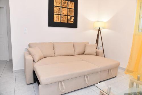 Ruang duduk di Sofie's Port View Apartment