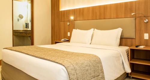 Cama o camas de una habitación en Hotel Astoria Copacabana