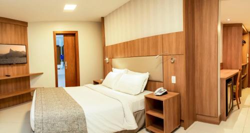 Cama o camas de una habitación en Hotel Astoria Copacabana