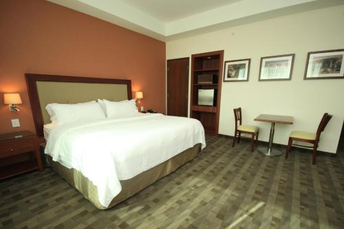 Кровать или кровати в номере Holiday Inn & Suites Plaza Mayor by IHG