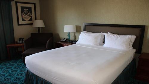 a large white bed in a hotel room at Holiday Inn Express Mesa Verde-Cortez by IHG in Cortez