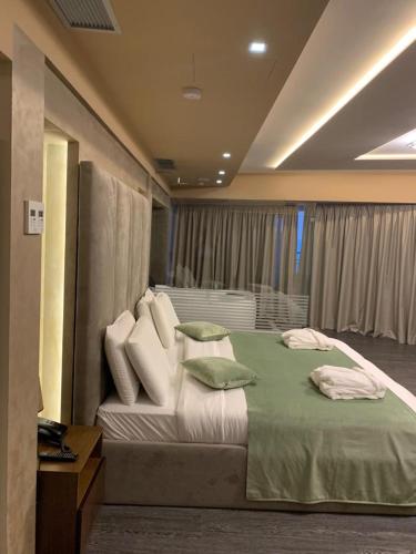 Postel nebo postele na pokoji v ubytování Albanopolis Hotel