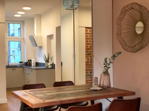 Kuchyňa alebo kuchynka v ubytovaní Apartament stare miasto