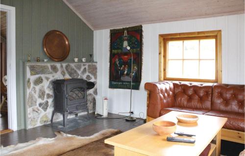 Posezení v ubytování One-Bedroom Holiday Home In Borgund
