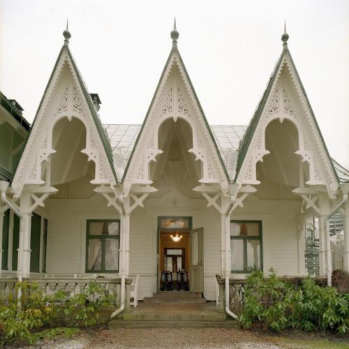 La fachada o entrada de Villa Sjötorp