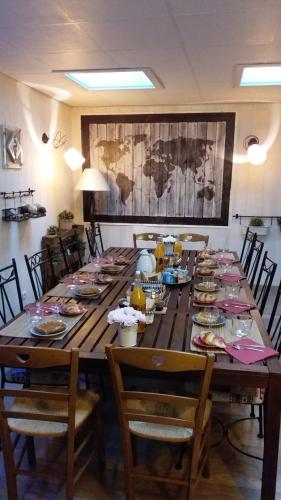 Posezení v ubytování Le Patio de Luchon