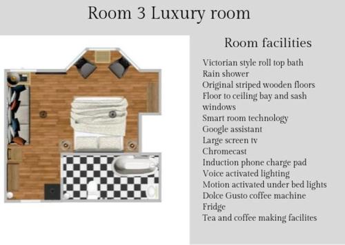 The floor plan of Broomfield House 