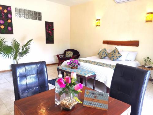 Χώρος καθιστικού στο Mayan Majesty Boutique Hotel