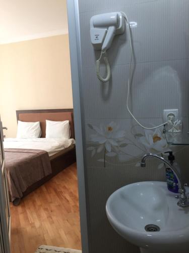 Zurabashvili Guest Houseにあるベッド