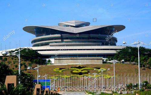 a building with a dome on top of it at Conezion Residence Putrajaya nearby IOI City Mall in Putrajaya