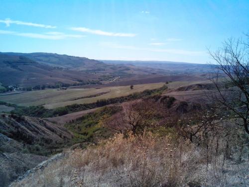 a view from the top of a hill at Agriturismo Collomici in Celle sul Rigo