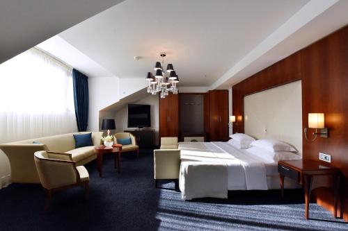 Postelja oz. postelje v sobi nastanitve Hotel Ziya