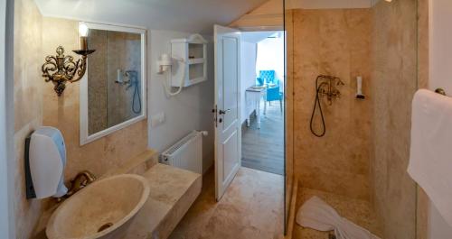 Koupelna v ubytování Hotel Coquette