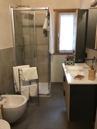 Koupelna v ubytování La Corbeille