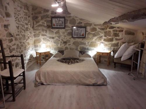 Postel nebo postele na pokoji v ubytování Le Patio Aux Hirondelles