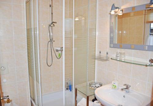 Koupelna v ubytování Ferienappartements in Gager auf Ru