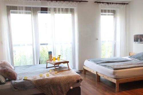Postel nebo postele na pokoji v ubytování Apartments Egara