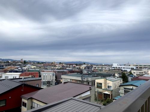 Cảnh Aomori hoặc tầm nhìn thành phố từ căn hộ