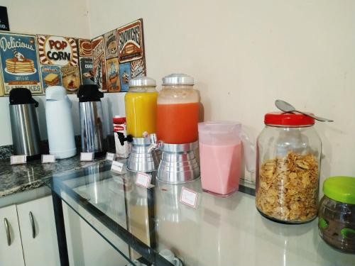 Køkken eller tekøkken på Hotel Sublime - Pistão Sul - Próximo a Universidade Católica de Brasília