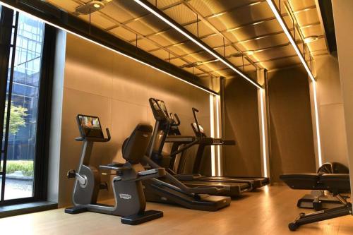 Fitness centrum a/nebo fitness zařízení v ubytování The PuXuan Hotel and Spa