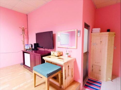 Kuchyň nebo kuchyňský kout v ubytování Pthles Guest house