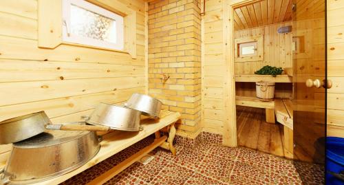 Kúpeľňa v ubytovaní Baza Otdykha Chara