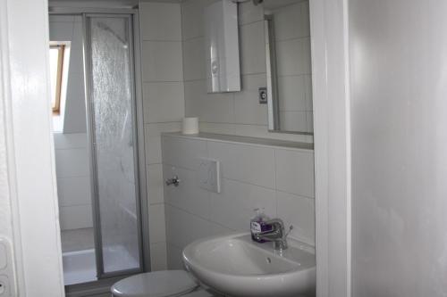 Bilik mandi di Apartment mit Rheinblick