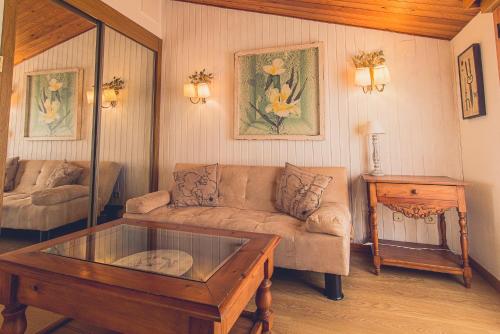 Χώρος καθιστικού στο Hotel la Muñequilla
