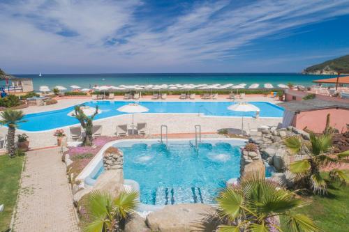 A view of the pool at Hotel Del Golfo or nearby
