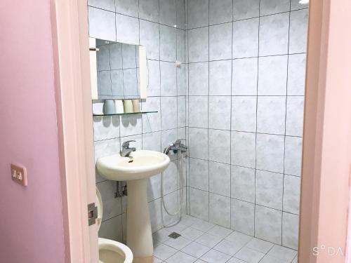Koupelna v ubytování Sheng Feng Homestay