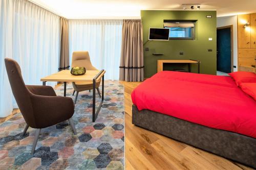 Cama o camas de una habitación en Cà Rossa #panoramic suite