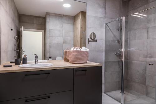 Koupelna v ubytování Apartment Hotel Laisve