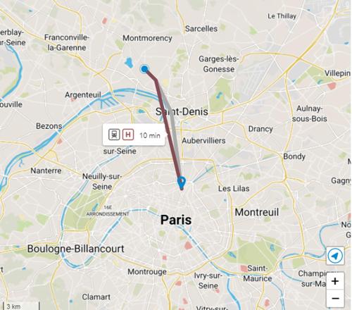 El plano del piso de Studio Le Palmier - Paris Gare du Nord en 15 min -