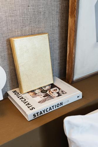 a book sitting on top of a table at The Hunfeld in Utrecht