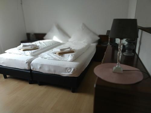 Postel nebo postele na pokoji v ubytování Südwind