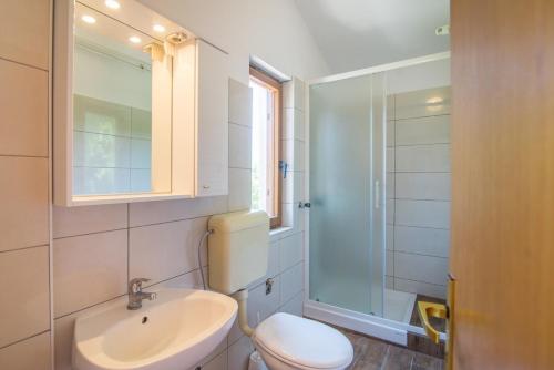 Koupelna v ubytování Apartmani Ivan Pula