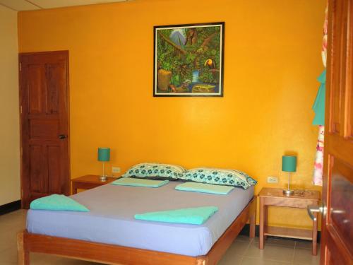 Ліжко або ліжка в номері Hospedaje Soma Ometepe Hotel